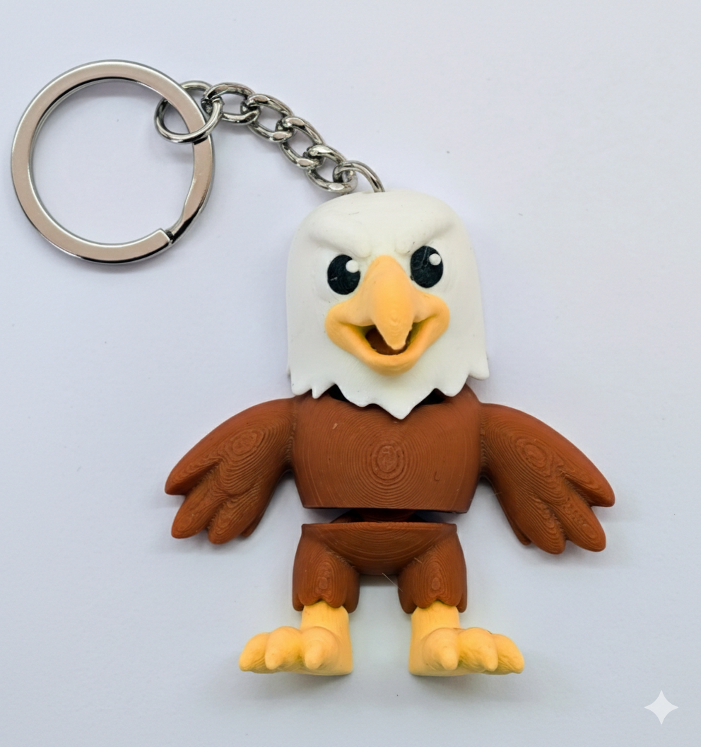 Haraketli Kartal Anahtarlık