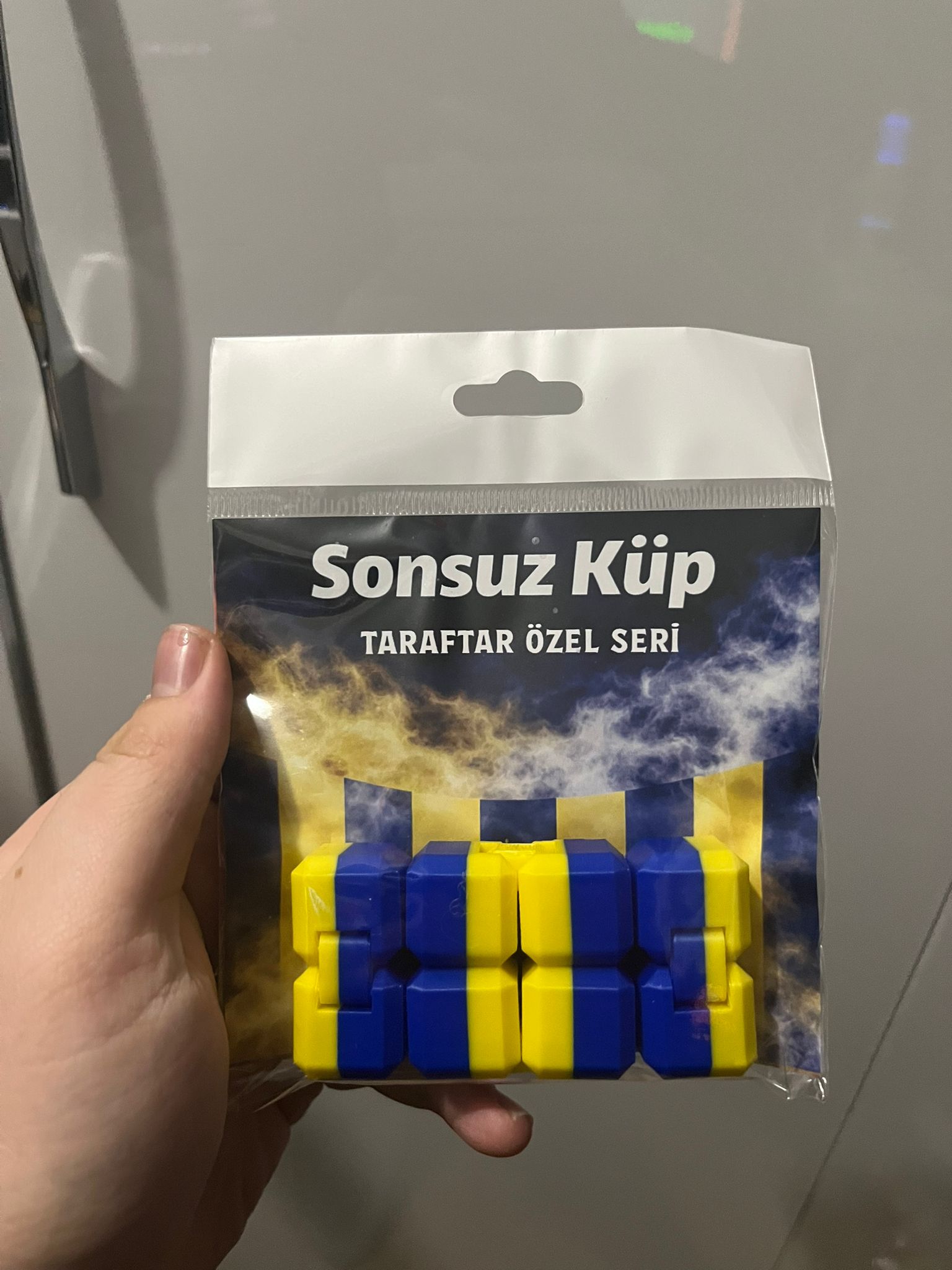 Sarı-Lacivert Küp